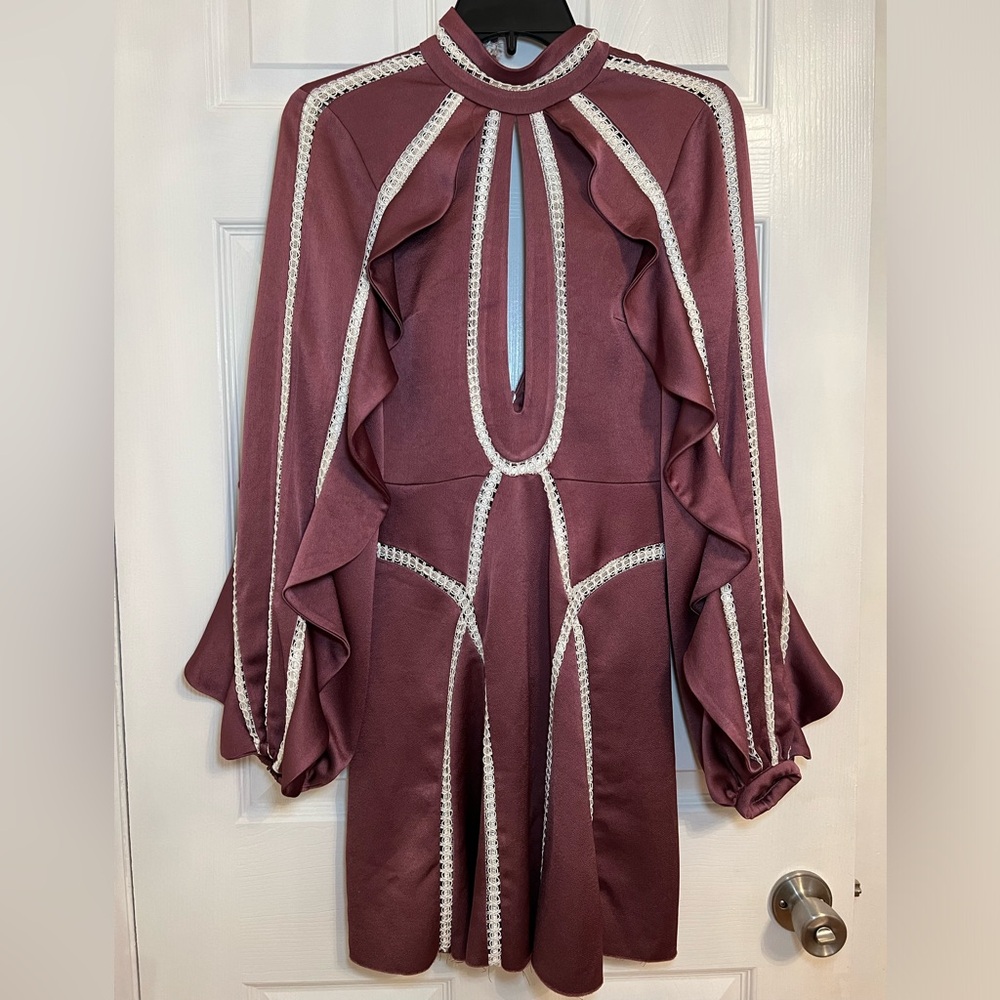 Rare Alexis Purple Mini Dress NWT
